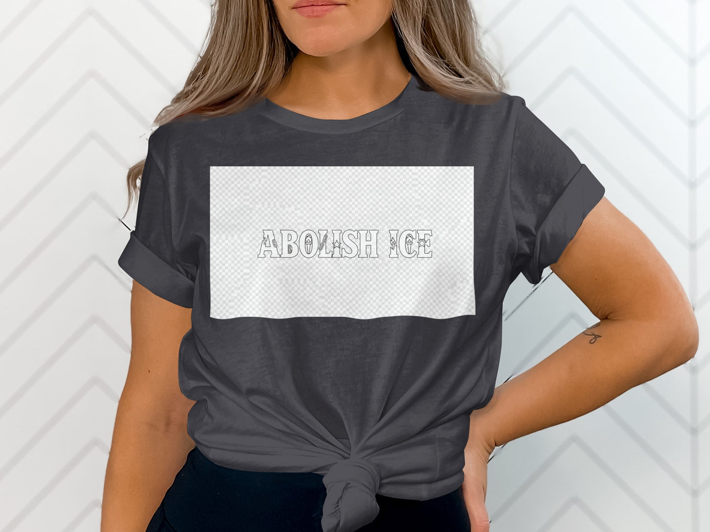 Abolish ICE Bold Statement Short Sleeve Graphic Tee