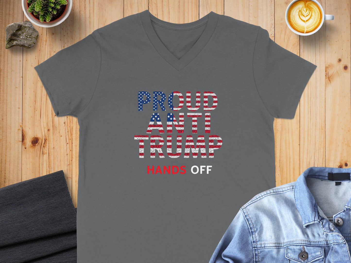 Proud Anti Trump Hands Off Statement Shirt product