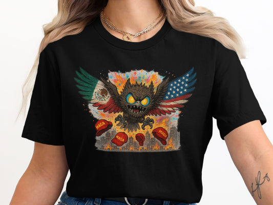 Fierce Monster with Explosive Background Graphic T-Shirt product