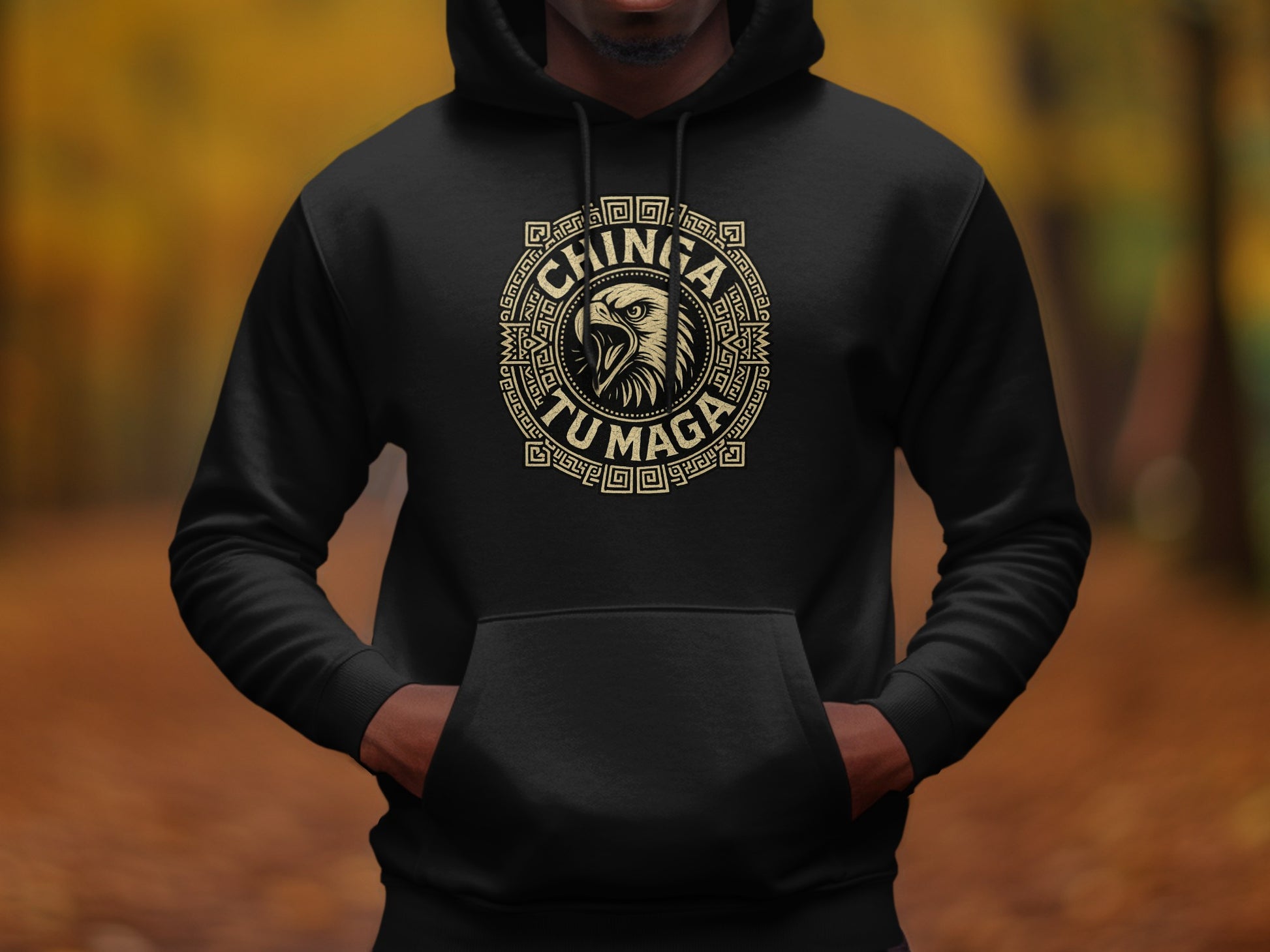Chinita Tu Mapa Eagle Design Hoodie product