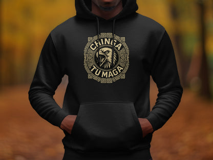 Chinita Tu Mapa Eagle Design Hoodie product