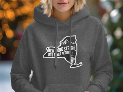 New York Strong Not Maga Wrong Hooded Sweatshirt product