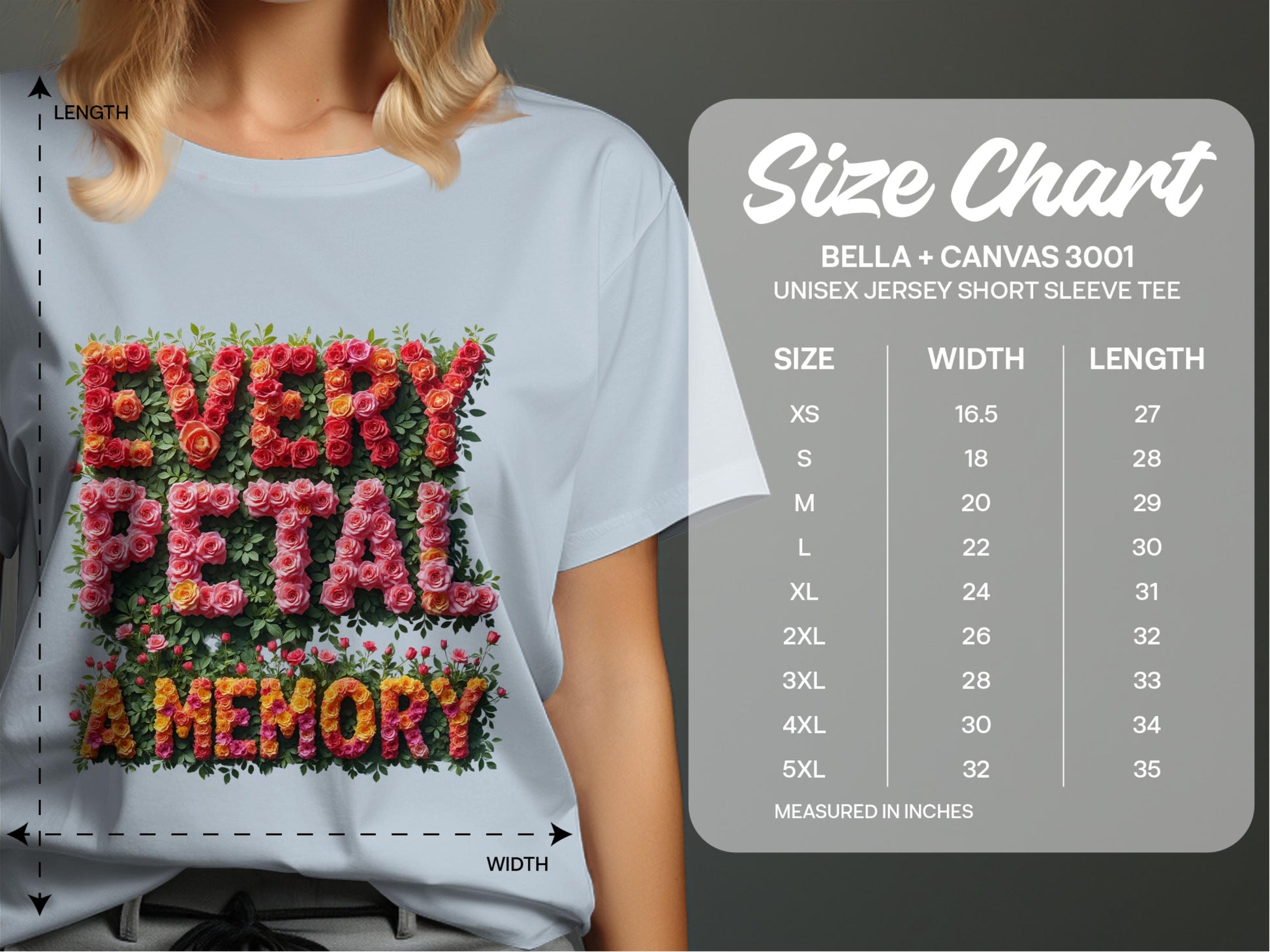 Every Petal a Memory Unisex Jersey Short Sleeve Tee product