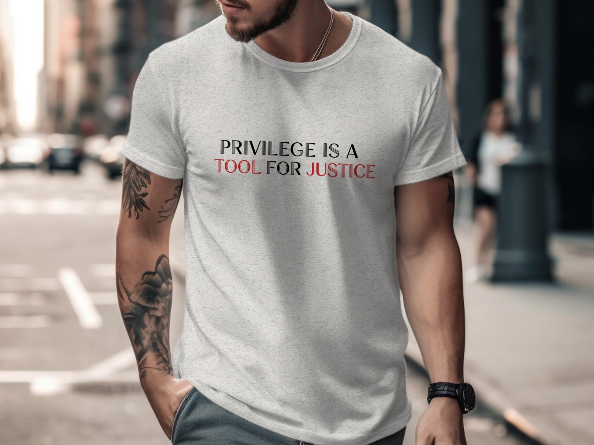 Privilege Is a Tool for Justice graphic tee product