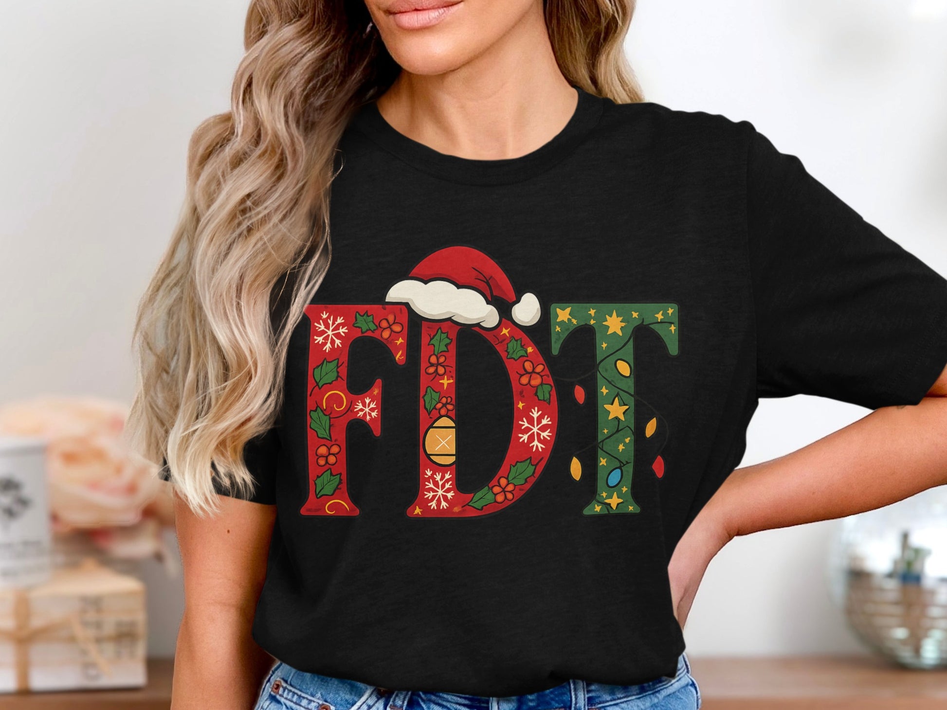 Festive FDT Colorful Holiday Themed Shirt