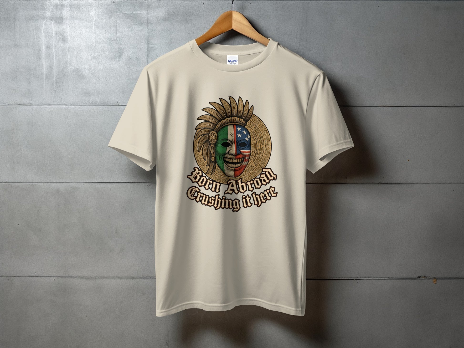 Born Abroad Crushing It Here Graphic T-Shirt product