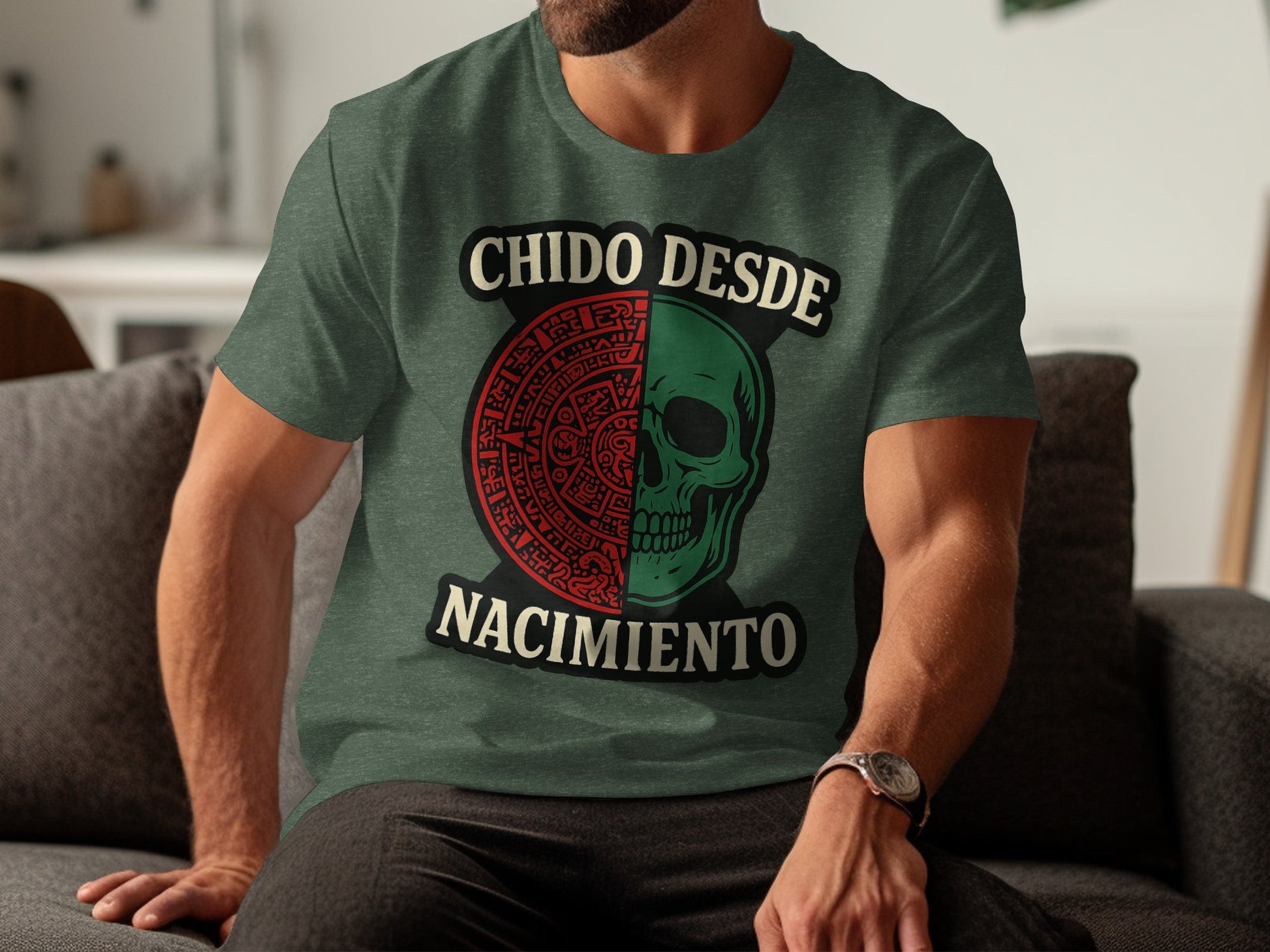 Chido Desde Nacimiento Skull Graphic T-Shirt product