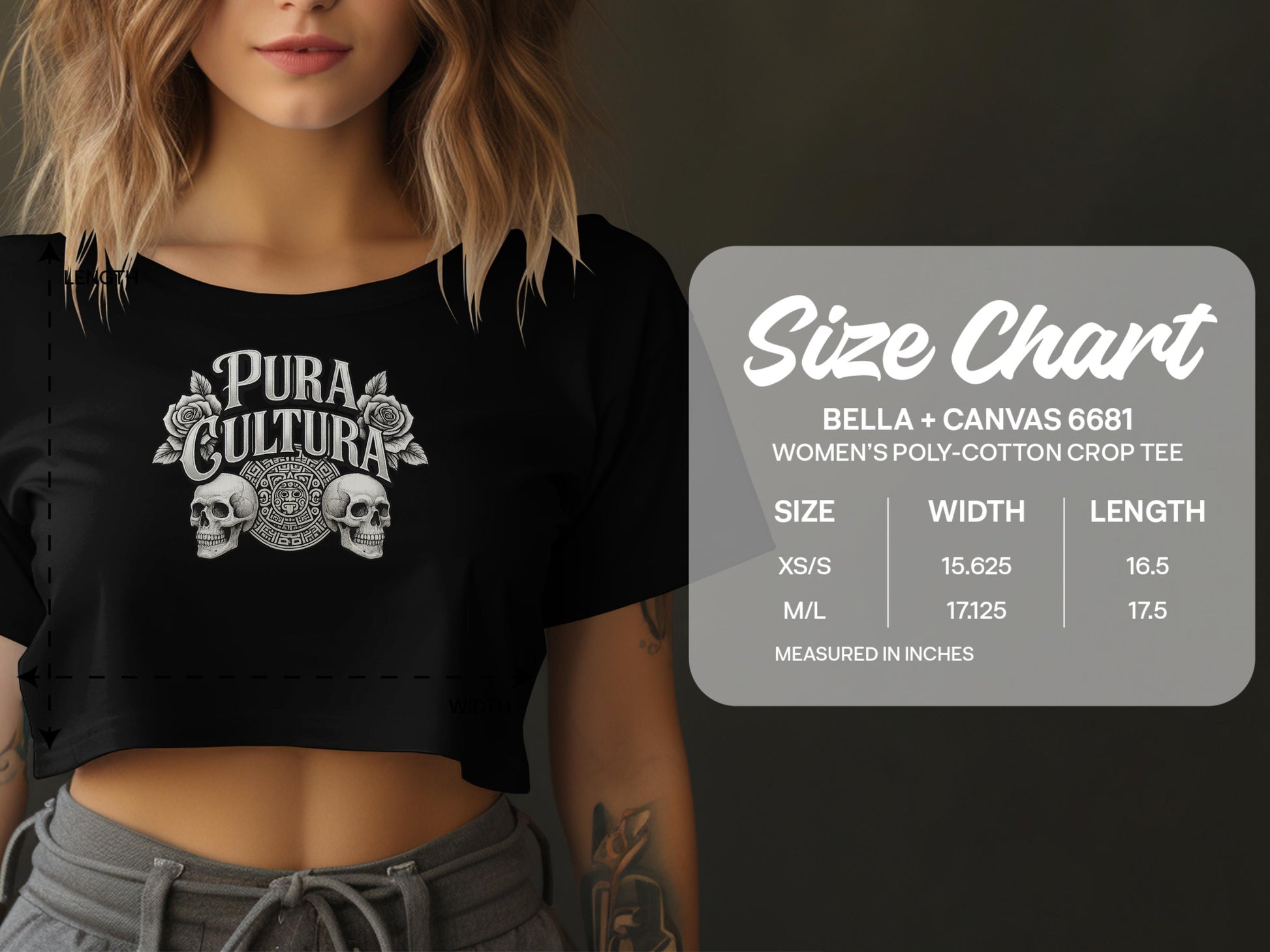 Pura Cultura Bella Canvas Women's Crop Tee product