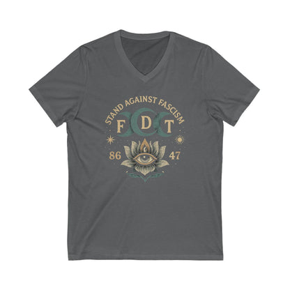 Stand Against Fascism FDT 86 47 V-neck T-shirt product type