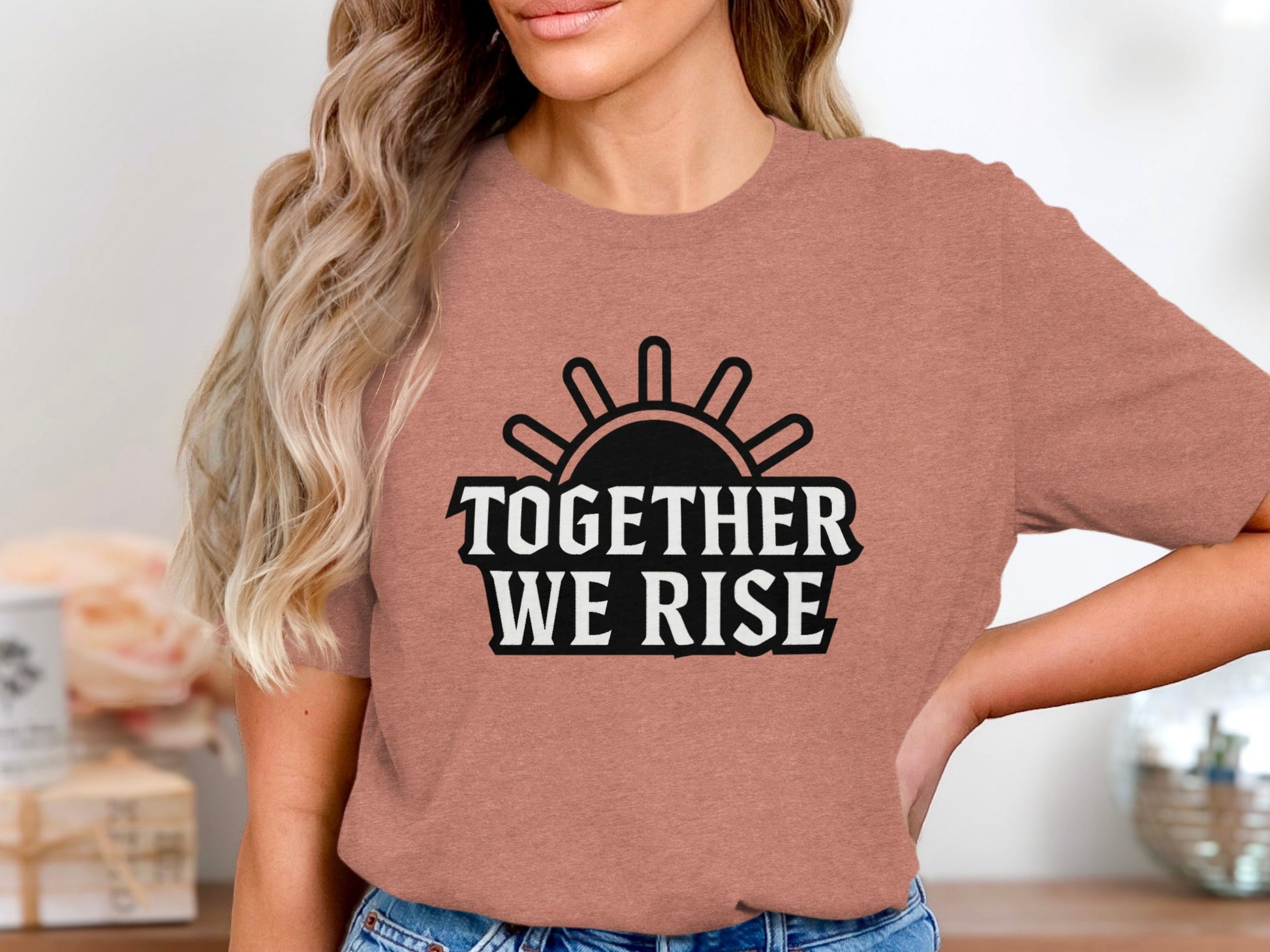 Together We Rise Design Short Sleeve Shirt product