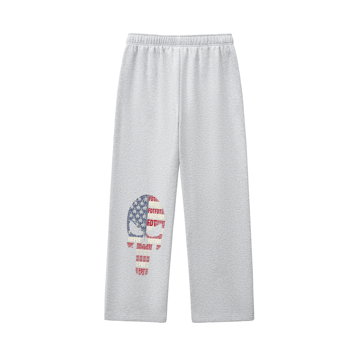 Fdt USA Skull Contrast-Stitched Fleece Sweatpants