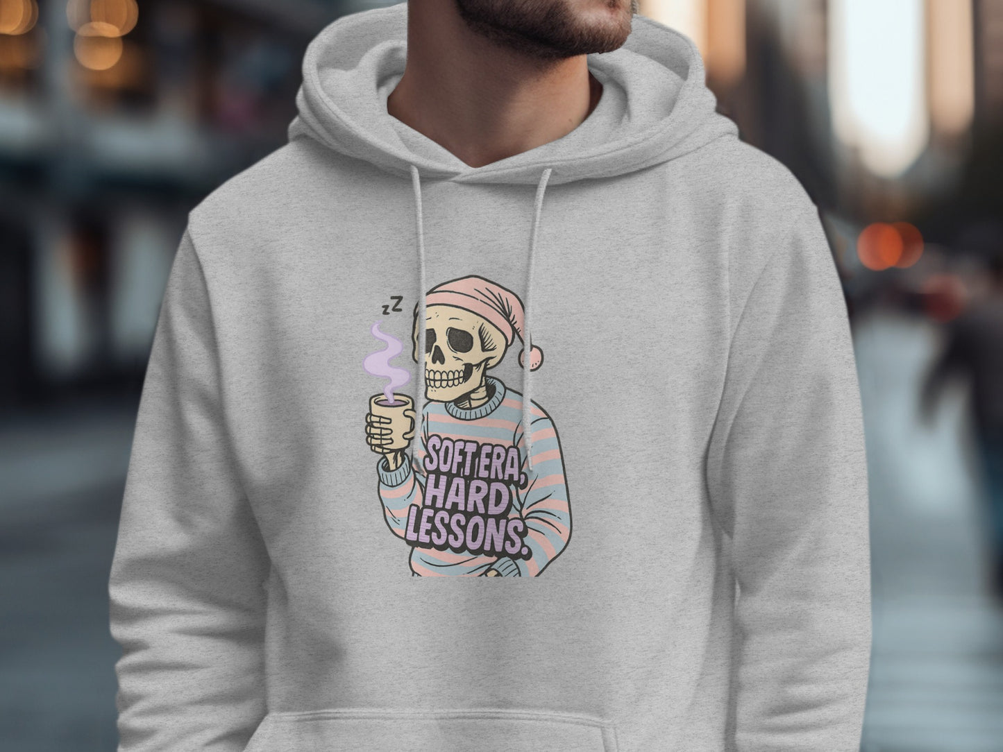 Softer Hard Lessons Skeleton Hoodie product type