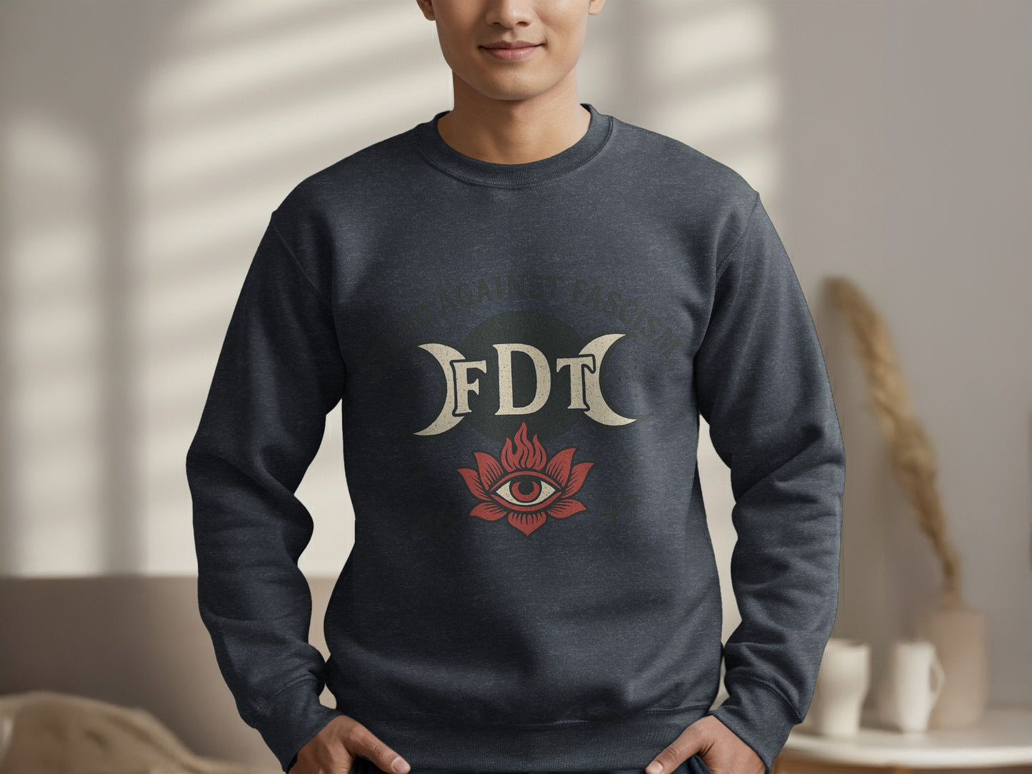 Stand Against Fascism FDT Eye Graphic Sweatshirt Product