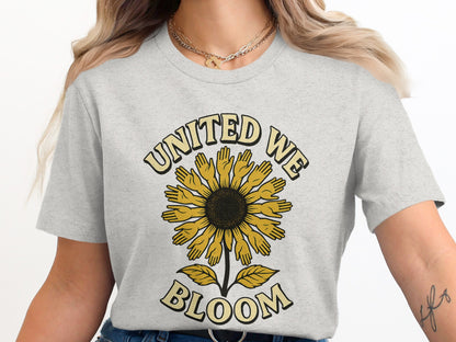 United We Bloom Inspirational T-Shirt product type