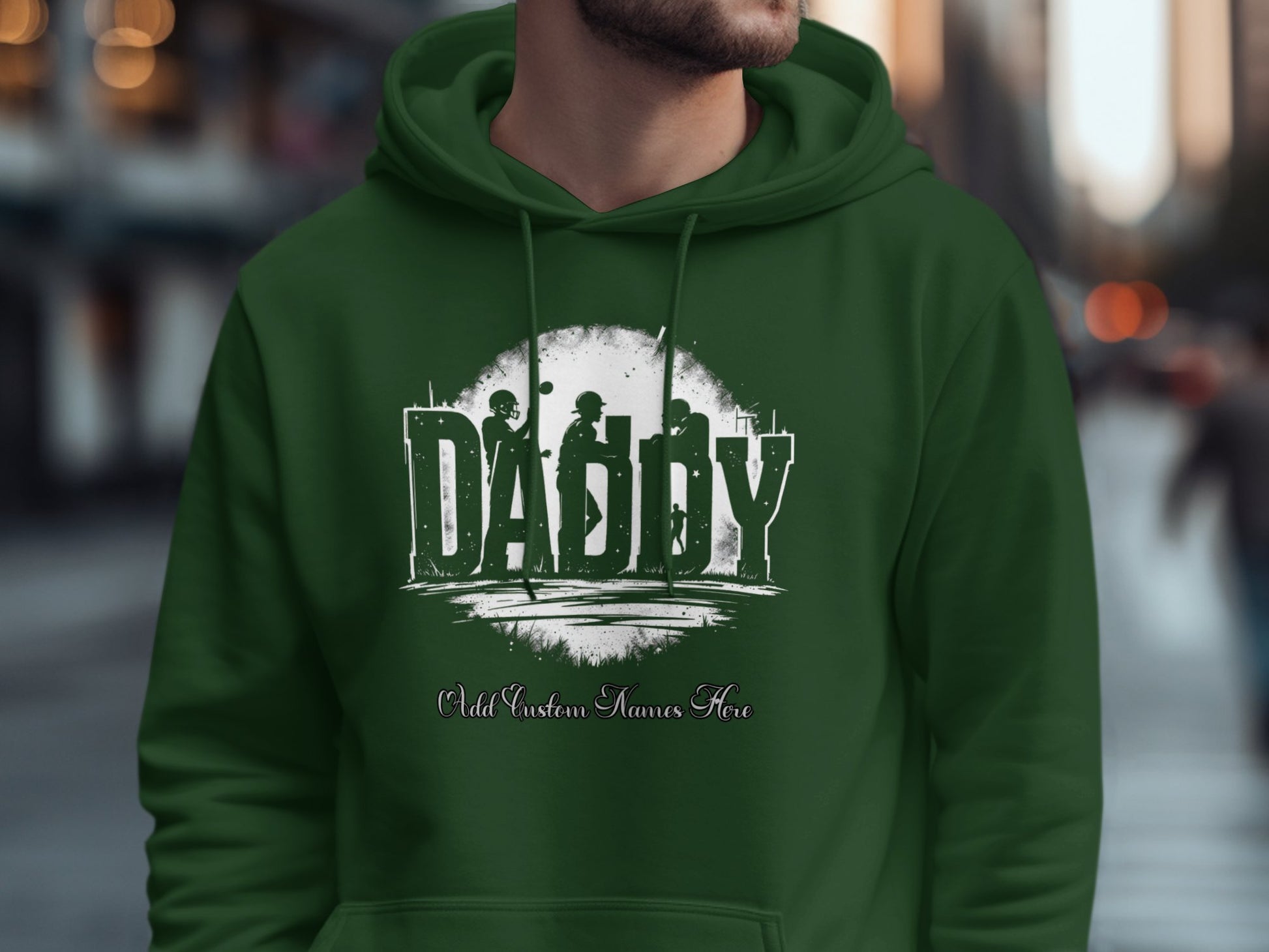 Daddy Vintage Style Hoodie Custom Names Free product type