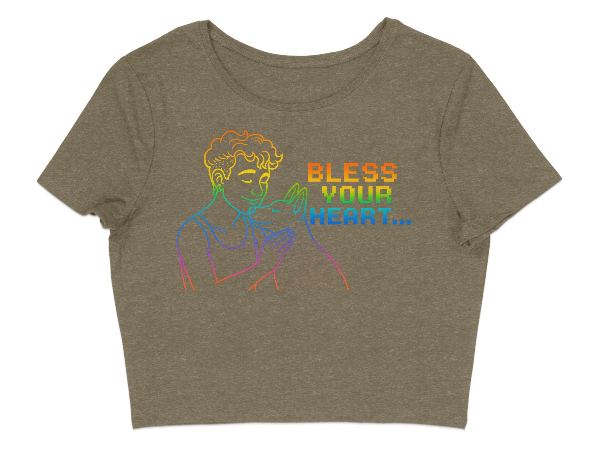 Bless Your Heart Graphic Crop Top product type