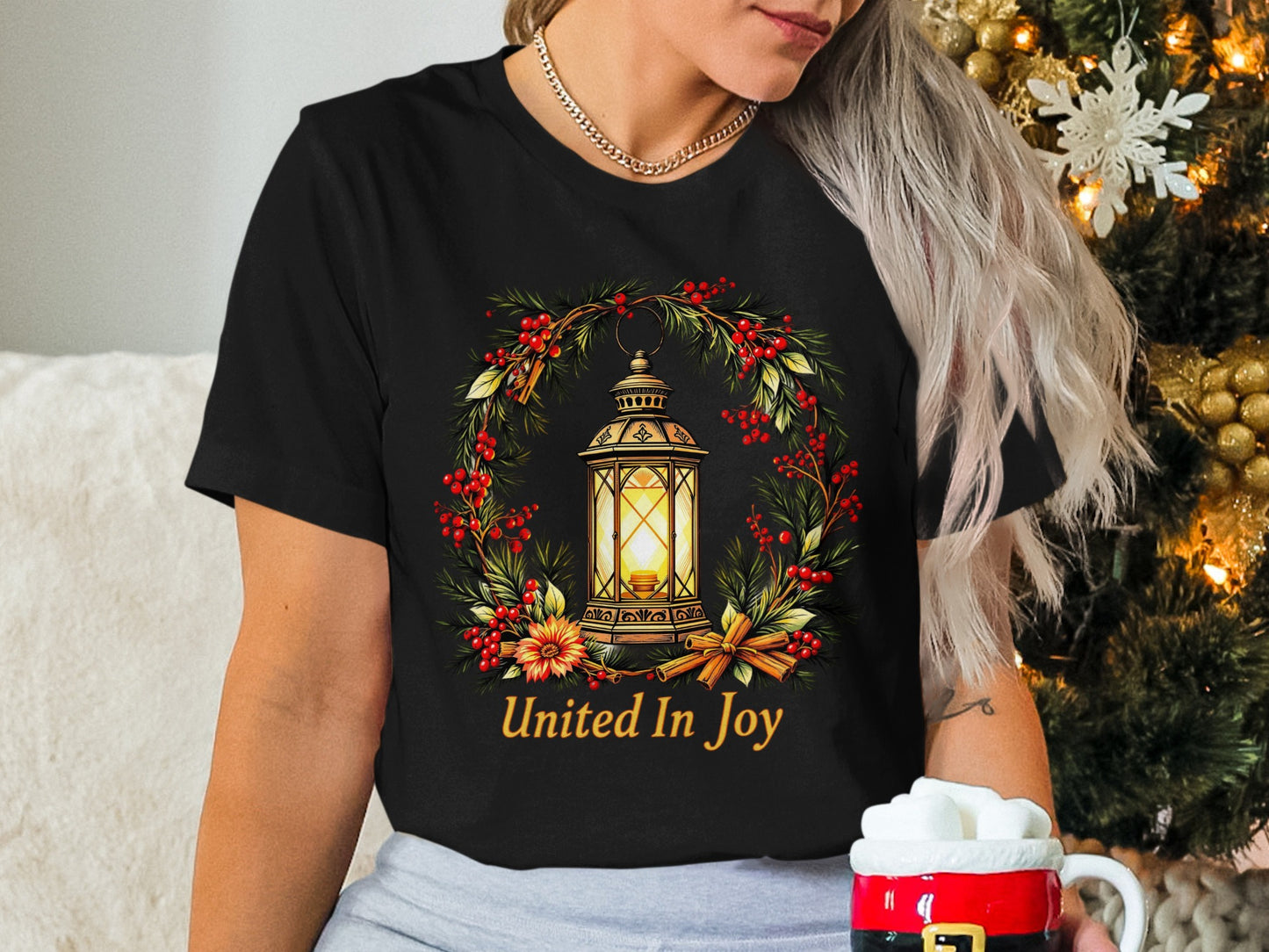 United In Joy Graphic T-Shirt for Holiday Season