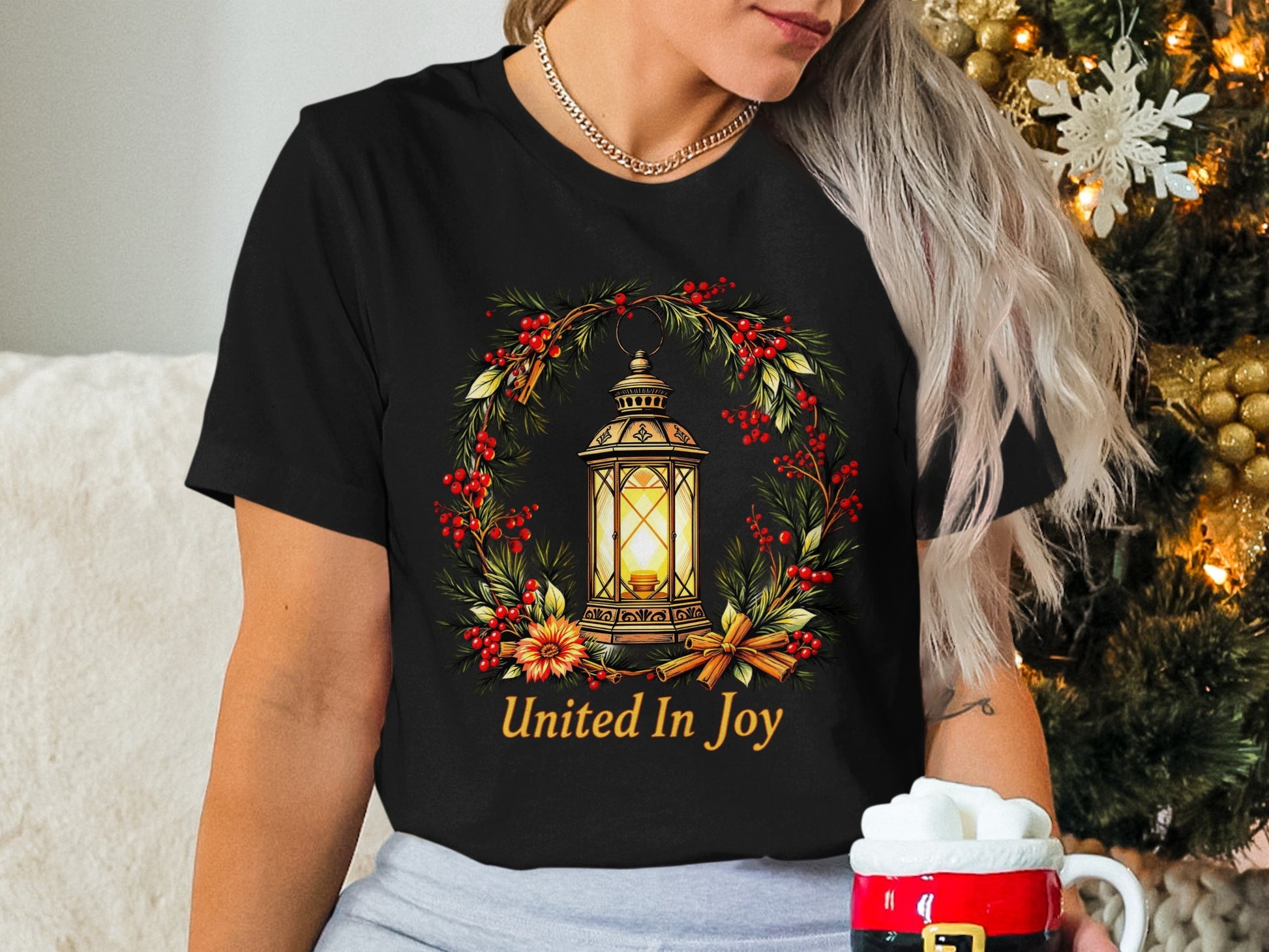 United In Joy Graphic T-Shirt for Holiday Season