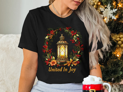 United In Joy Graphic T-Shirt for Holiday Season