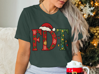 Festive Christmas FDT Graphic T-Shirt Design