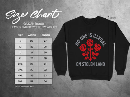 No One Is Illegal On Stolen Land Sweatshirt product type