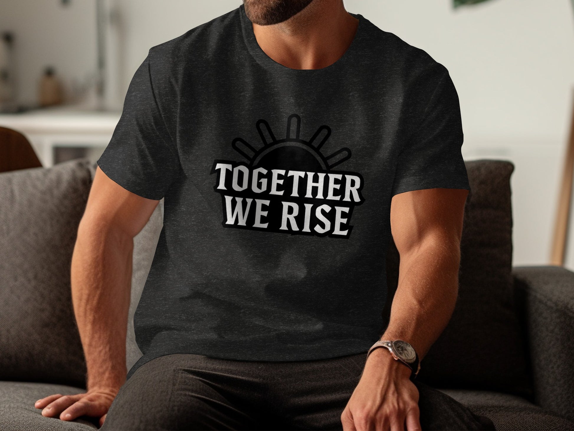 Together We Rise Motivational T-Shirt product type