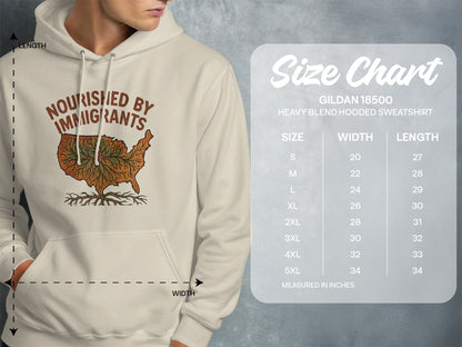 Nourished by Immigrants Graphic Hooded Sweatshirt product type