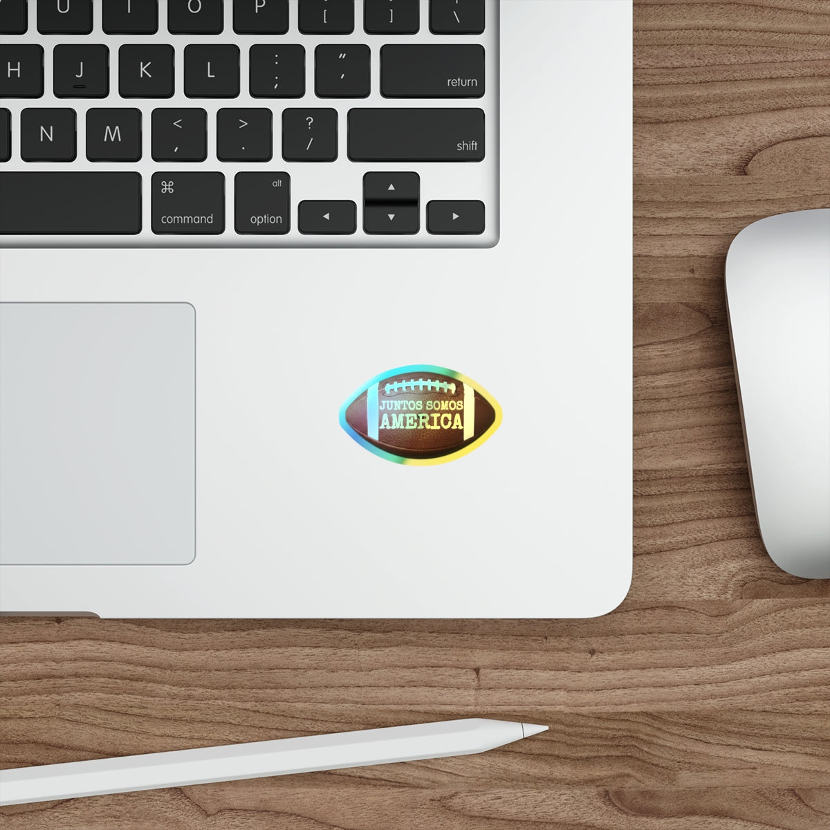 Juntos Somos America Football Themed Sticker