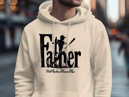 Father's Baseball Theme Hoodie Perfect Gift Product