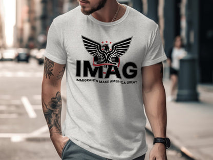 Immigrants Make America Great IMAG eagle T-shirt product