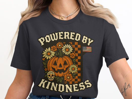 Powered By Kindness Halloween Graphic Tee product type