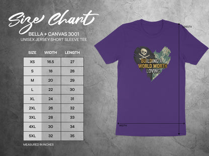 Building a World Worth Loving Short Sleeve Tee Shirt