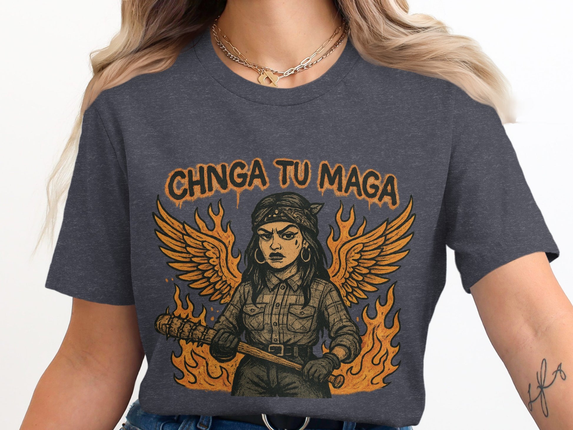 Badass Retro Graphic Tee with Fierce Design Shirt product type
