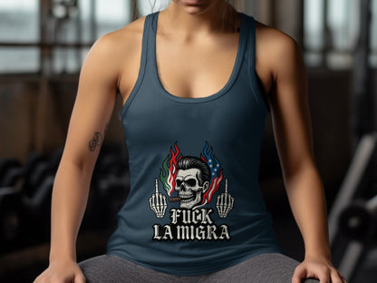 Fuck La Migra Graphic Design Statement Tank product