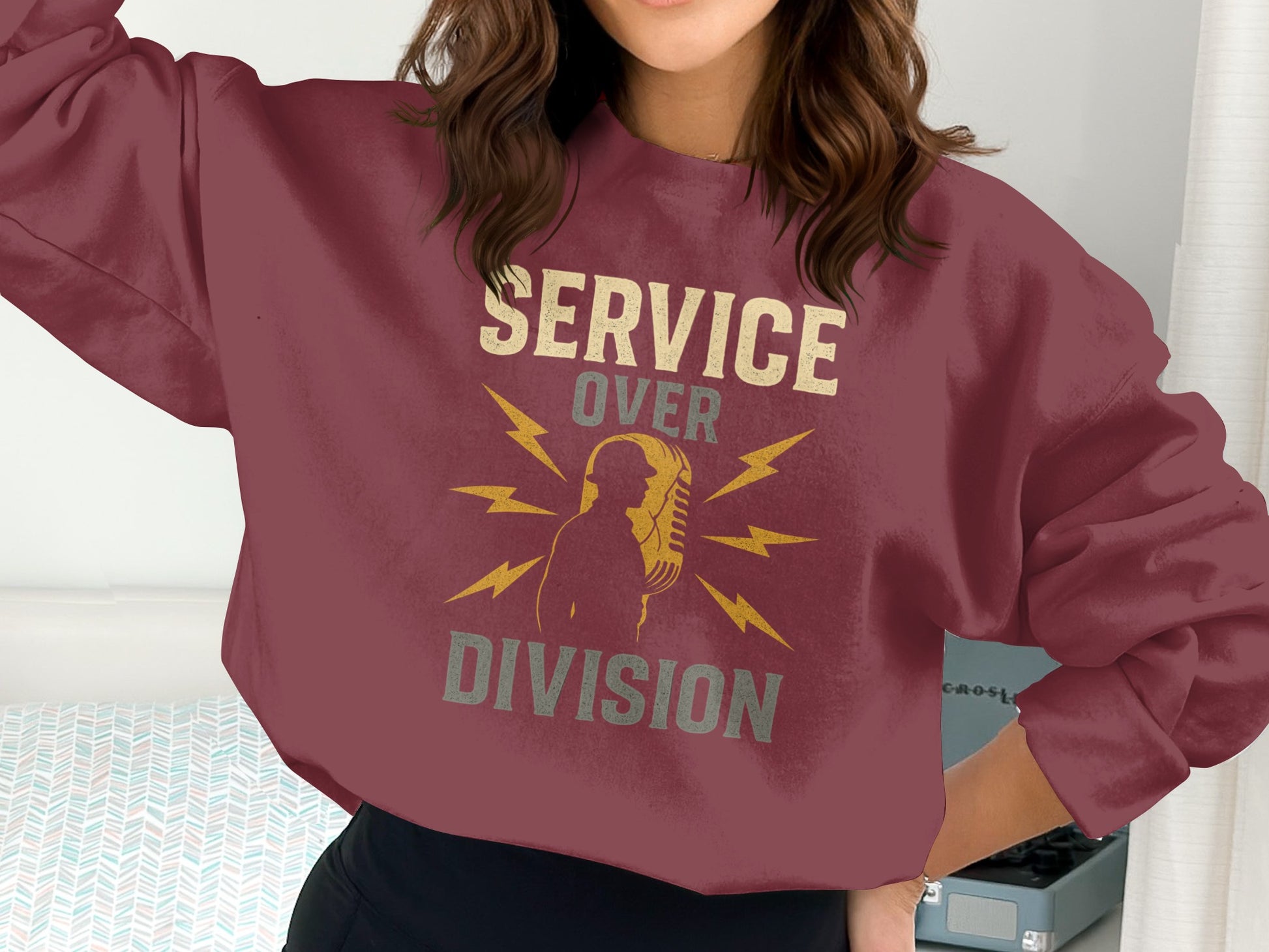 Service Over Division Graphic Sweatshirt product