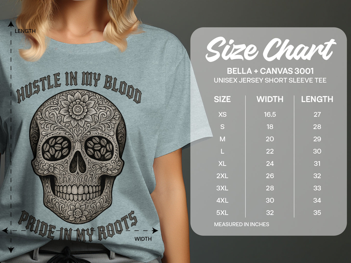 Hustle In My Blood Pride In My Roots tee