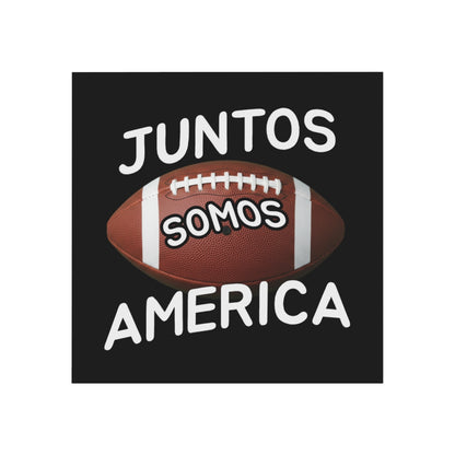 Juntos Somos America Football Themed Design Decor