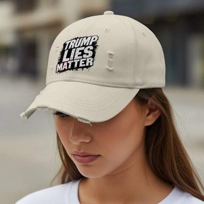 Trump Lies Matter Distressed Baseball Cap product type