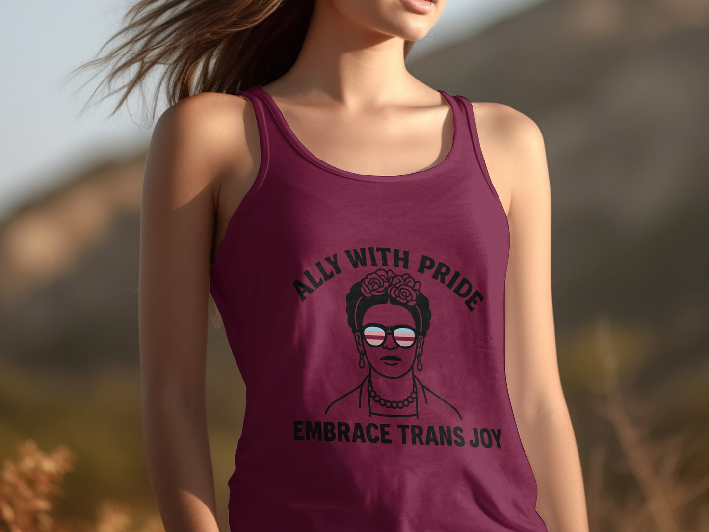 Ally With Pride Embrace Trans Joy tank top product