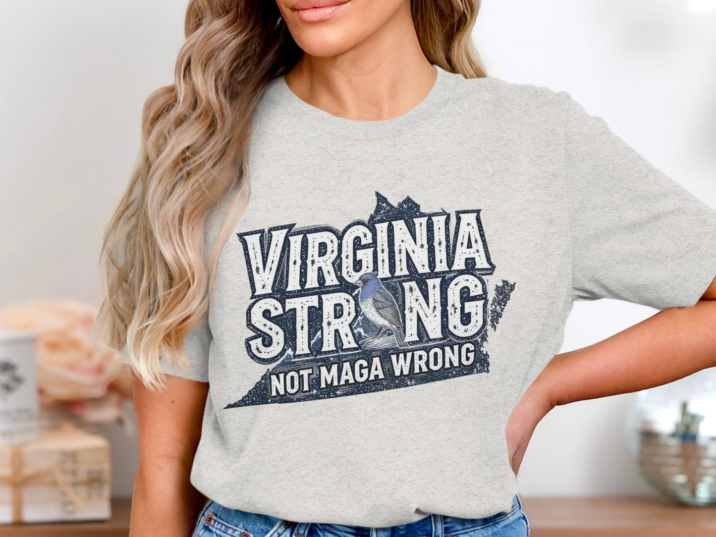 Virginia Strong Not Maga Wrong Graphic Shirt product