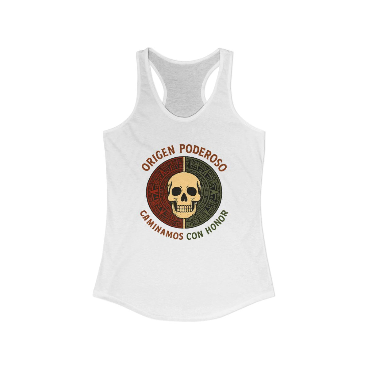 Origen Poderoso Caminamos Con Honor Skull Tank Top