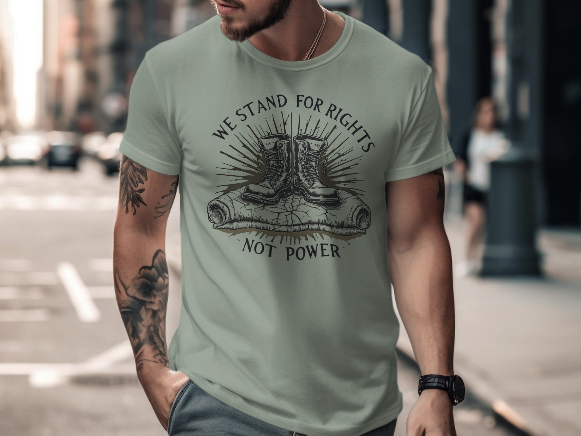 We Stand For Rights Not Power Inspirational Shirt