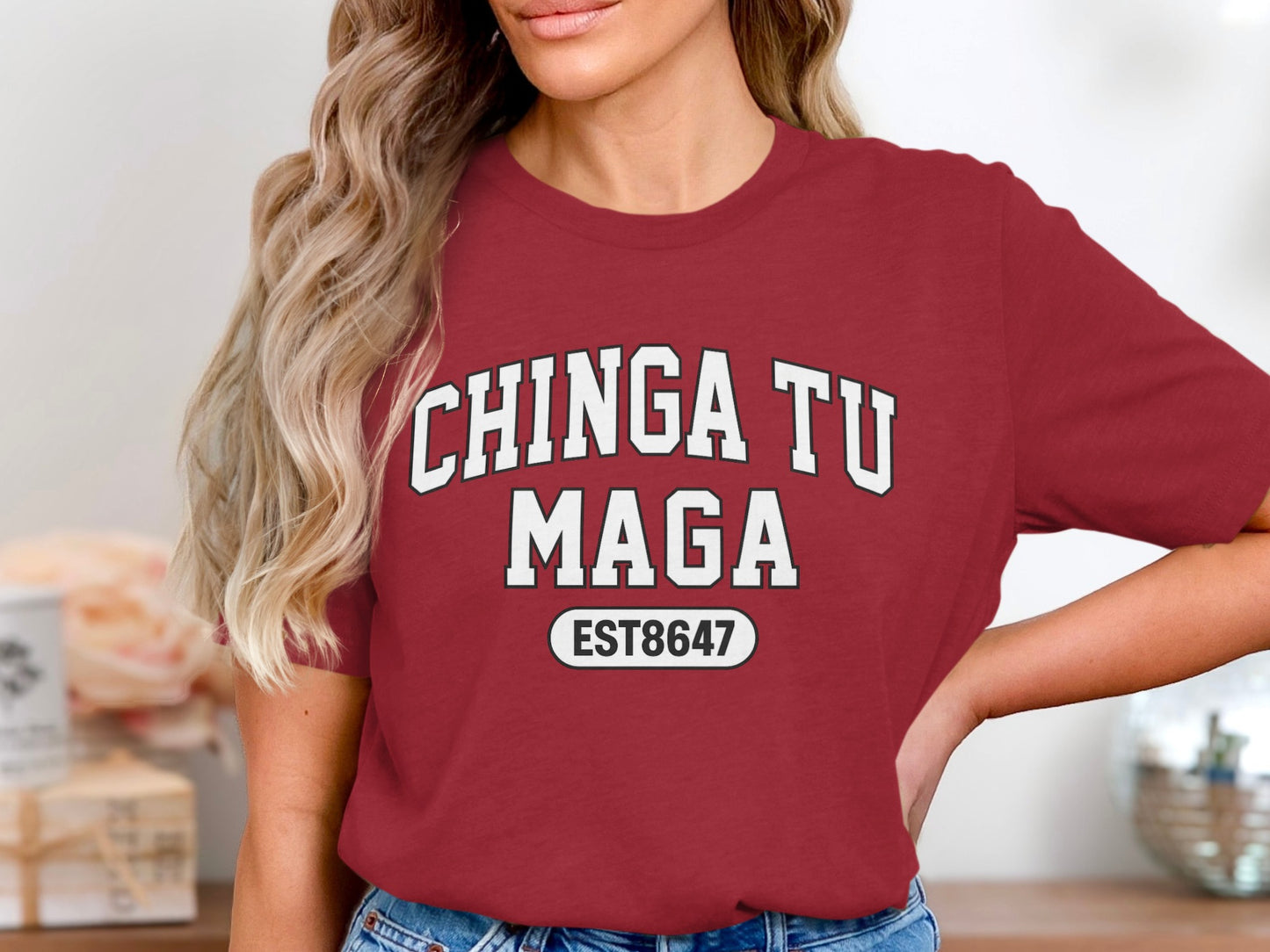 Chinga Tu Maga EST8647 Graphic Statement Tee