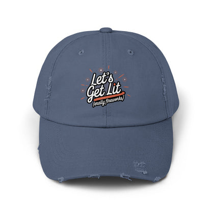 Let's Get Lit Totally Fireworks Printed Hat product