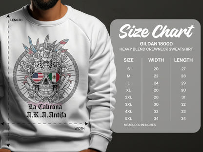 La Cabrona AKA Antifa Graphic Crewneck Sweatshirt