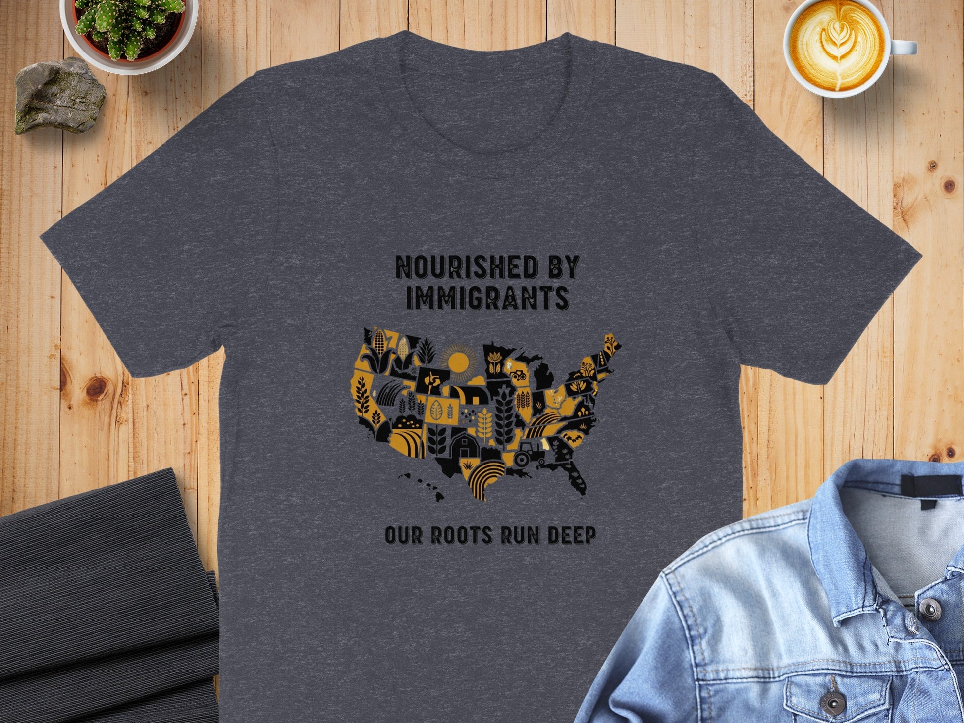 Nourished By Immigrants Our Roots Run Deep T-shirt product type