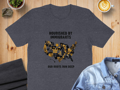 Nourished By Immigrants Our Roots Run Deep T-shirt product type