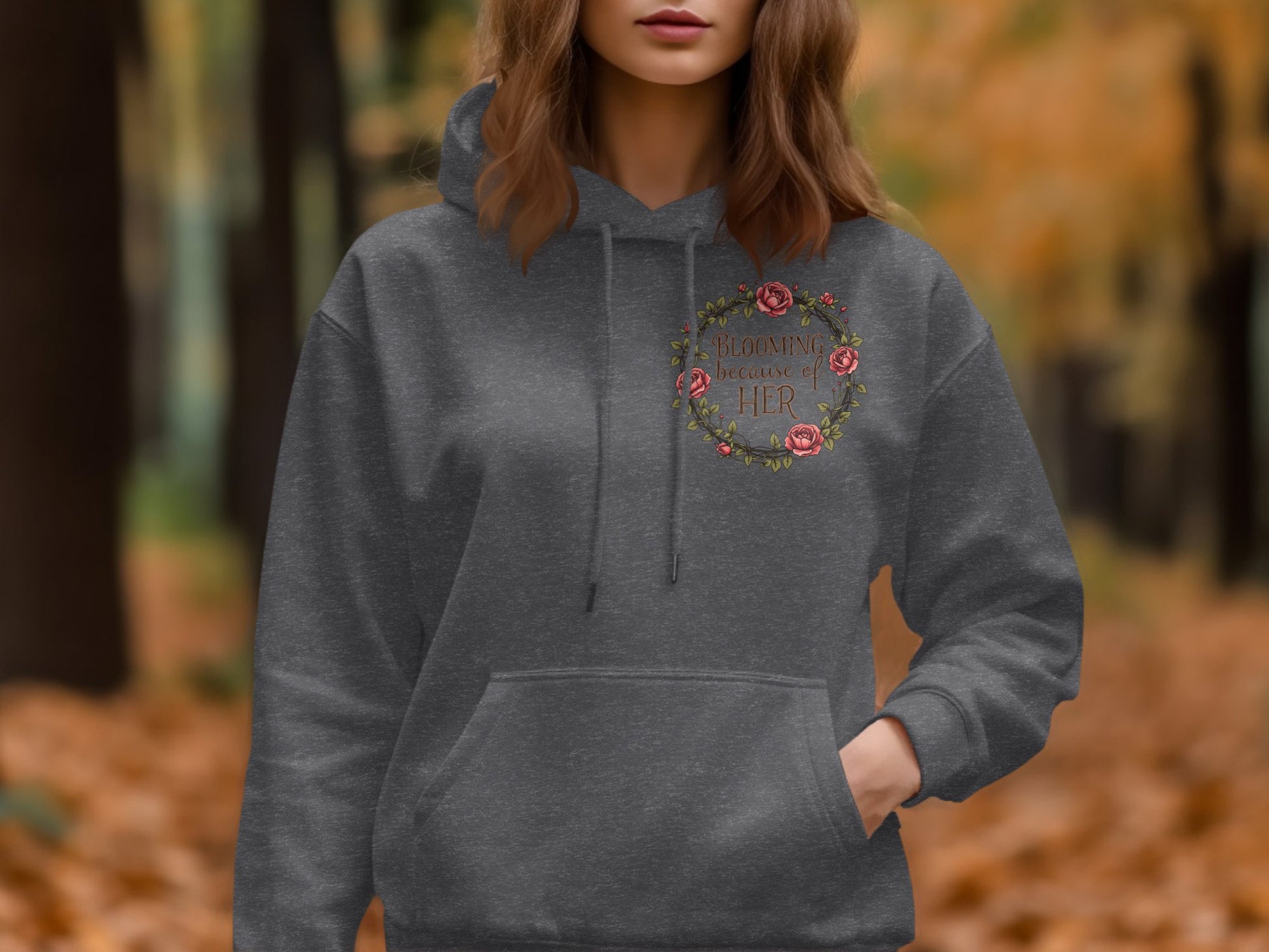 Blooming Because of Her Graphic Hoodie product