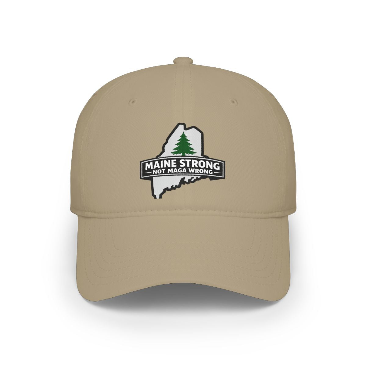 Maine Strong Not MAGA Wrong Beige Hat Product