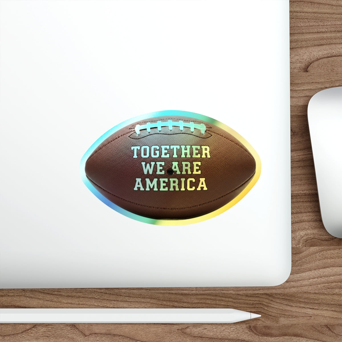 Together We Are America Football Sticker